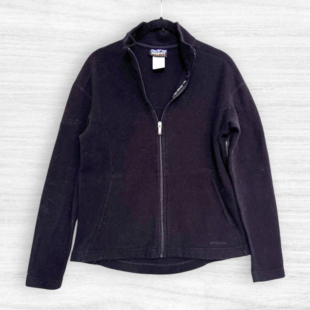 Patagonia Synchilla Black Full Zip Fleece Jacket Womens M